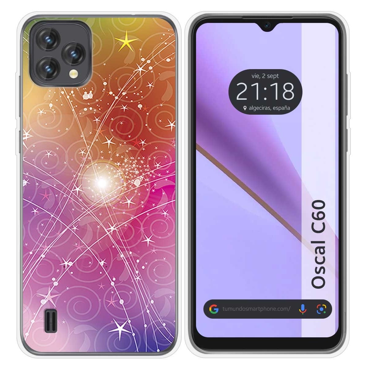 Funda Silicona para Blackview Oscal C60 diseño Abstracto Dibujos