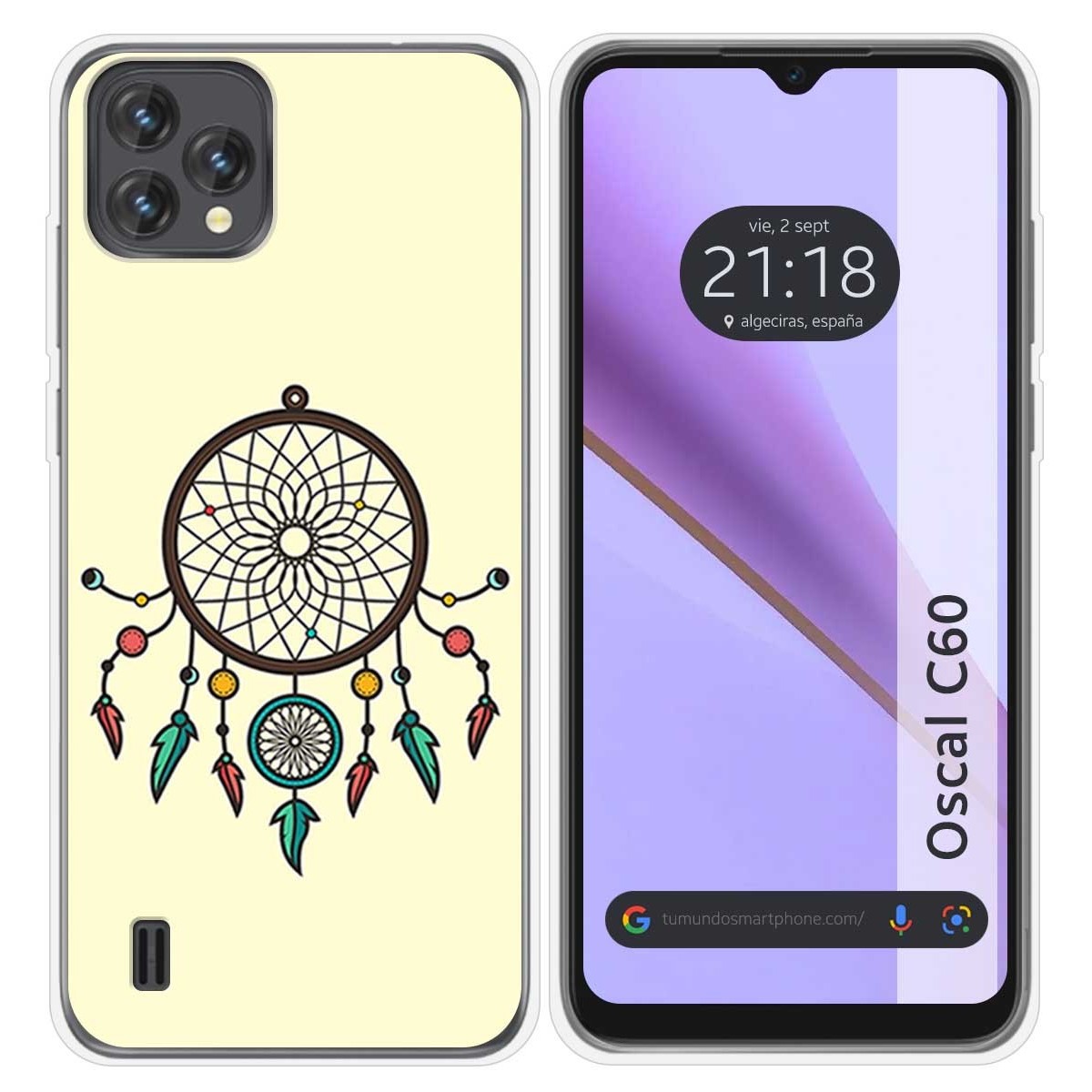 Funda Silicona para Blackview Oscal C60 diseño Atrapasueños Dibujos