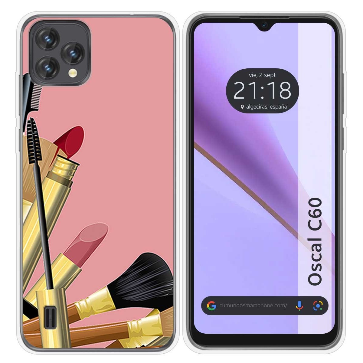 Funda Silicona para Blackview Oscal C60 diseño Brochas Dibujos