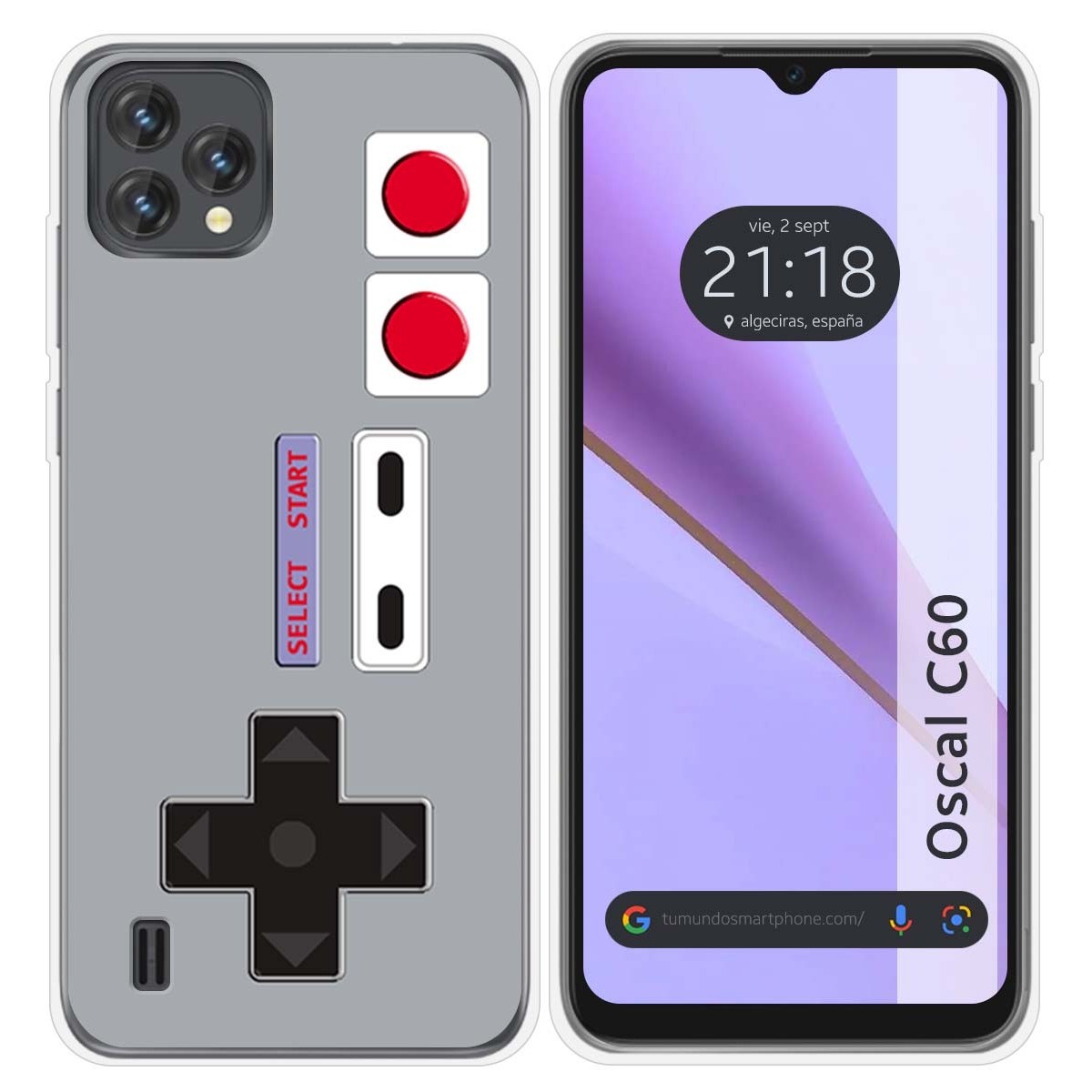 Funda Silicona para Blackview Oscal C60 diseño Consola Dibujos