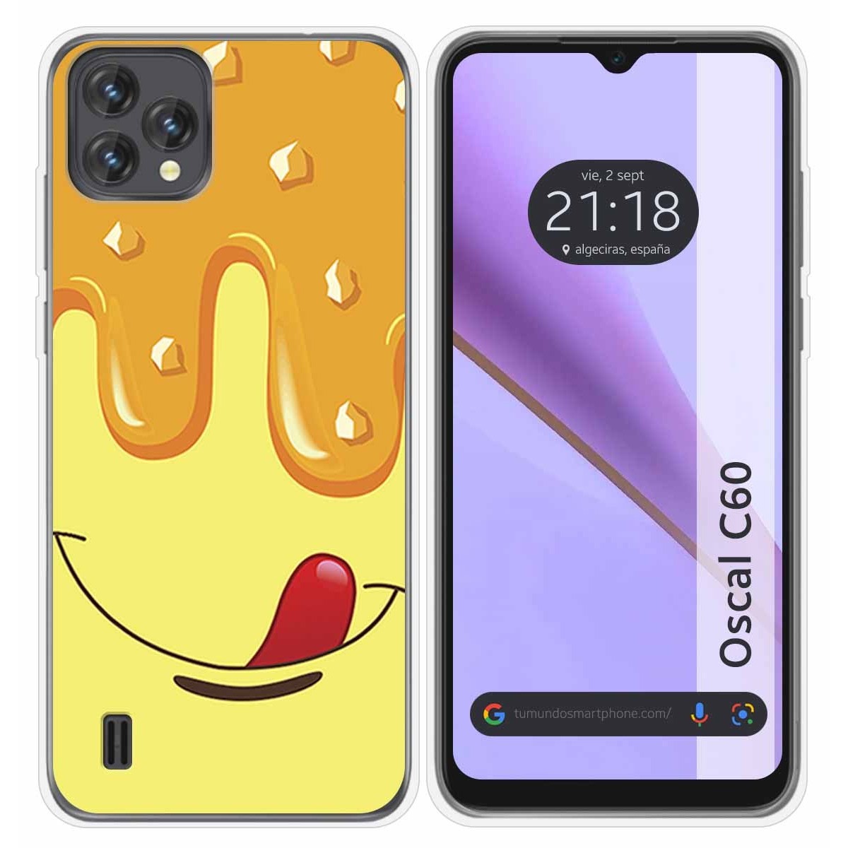 Funda Silicona para Blackview Oscal C60 diseño Helado Vainilla Dibujos