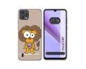 Funda Silicona para Blackview Oscal C60 diseño Leon Dibujos