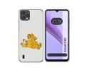 Funda Silicona para Blackview Oscal C60 diseño Leones Dibujos