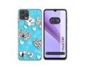 Funda Silicona para Blackview Oscal C60 diseño Mariposas Dibujos