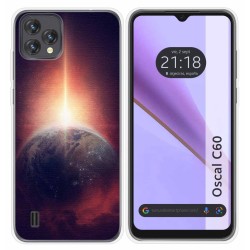 Funda Silicona para Blackview Oscal C60 diseño Tierra Dibujos