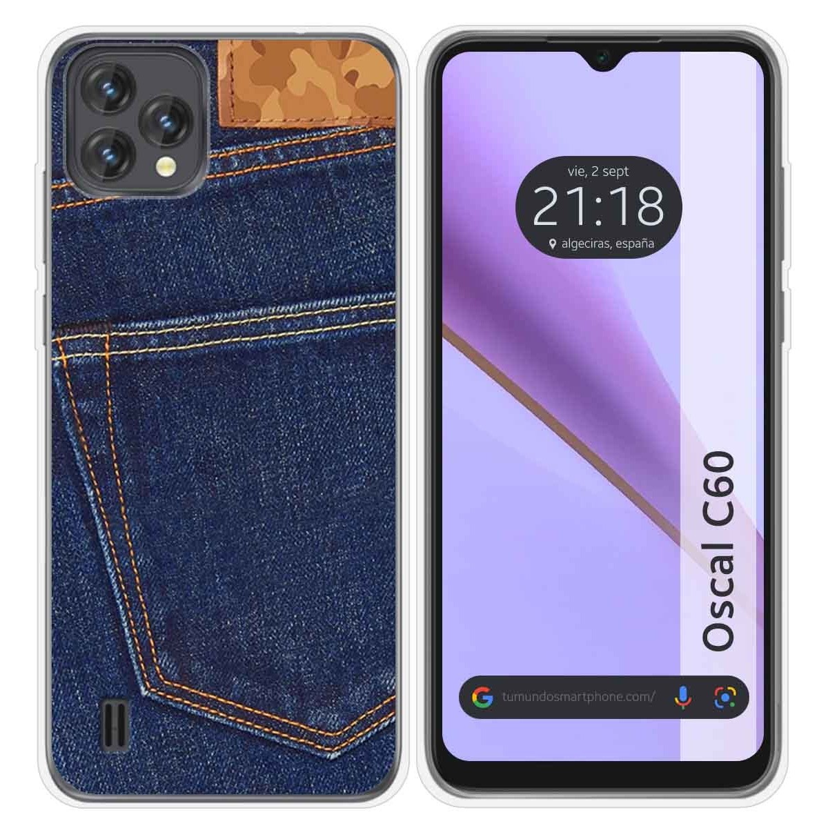 Funda Silicona para Blackview Oscal C60 diseño Vaquero Dibujos