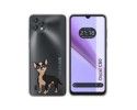 Funda Silicona Transparente para Blackview Oscal C60 diseño Perros 05 Dibujos