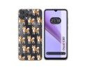 Funda Silicona Transparente para Blackview Oscal C60 diseño Perros 08 Dibujos