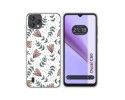 Funda Silicona Transparente para Blackview Oscal C60 diseño Flores 01 Dibujos