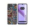 Funda Silicona Transparente para Blackview Oscal C60 diseño Flores 04 Dibujos