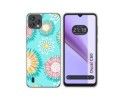 Funda Silicona Transparente para Blackview Oscal C60 diseño Flores 05 Dibujos
