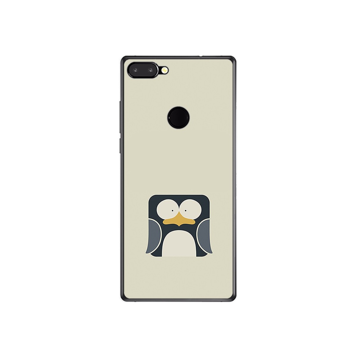 Funda Gel Tpu para Vernee Mix 2 Diseño Pingüino Dibujos