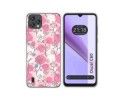 Funda Silicona Transparente para Blackview Oscal C60 diseño Flores 07 Dibujos
