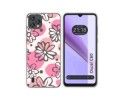 Funda Silicona Transparente para Blackview Oscal C60 diseño Flores 09 Dibujos