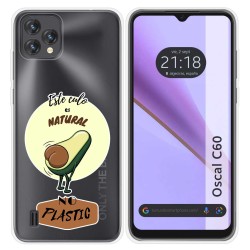 Funda Silicona Transparente para Blackview Oscal C60 diseño Culo Natural Dibujos