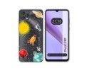 Funda Silicona Transparente para Blackview Oscal C60 diseño Espacio Dibujos