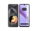 Funda Silicona Transparente para Blackview Oscal C60 diseño Mujer Escalada Dibujos
