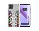 Funda Silicona Transparente para Blackview Oscal C60 diseño Zapatillas 04 Dibujos