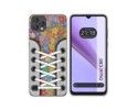 Funda Silicona Transparente para Blackview Oscal C60 diseño Zapatillas 05 Dibujos