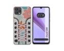 Funda Silicona Transparente para Blackview Oscal C60 diseño Zapatillas 09 Dibujos