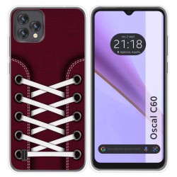 Funda Silicona Transparente para Blackview Oscal C60 diseño Zapatillas 17 Dibujos