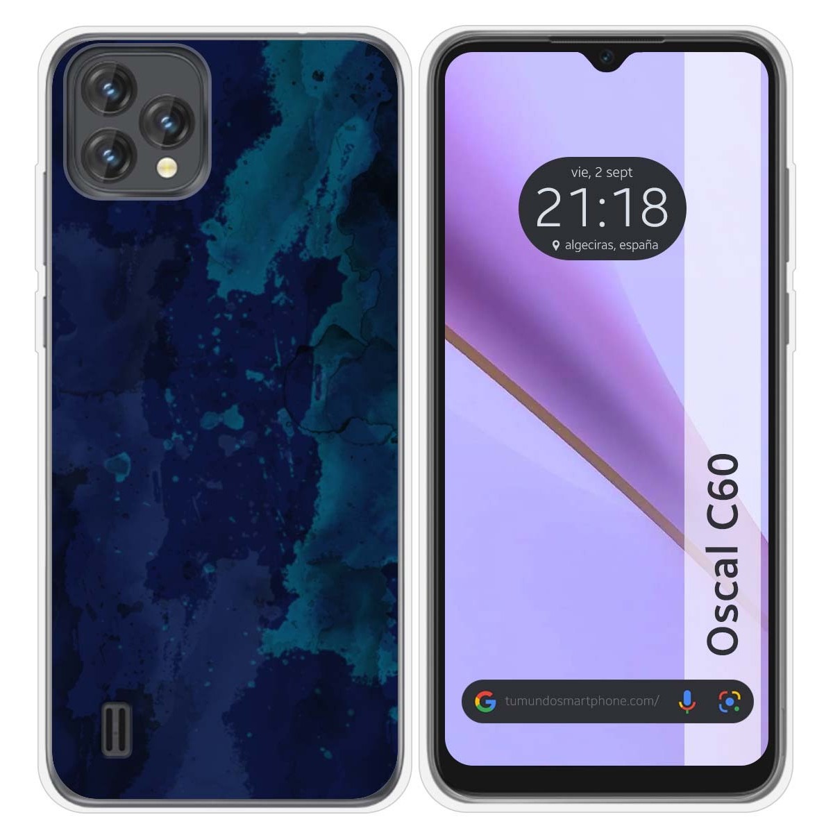 Funda Silicona Transparente para Blackview Oscal C60 diseño Acuarela 13 Dibujos