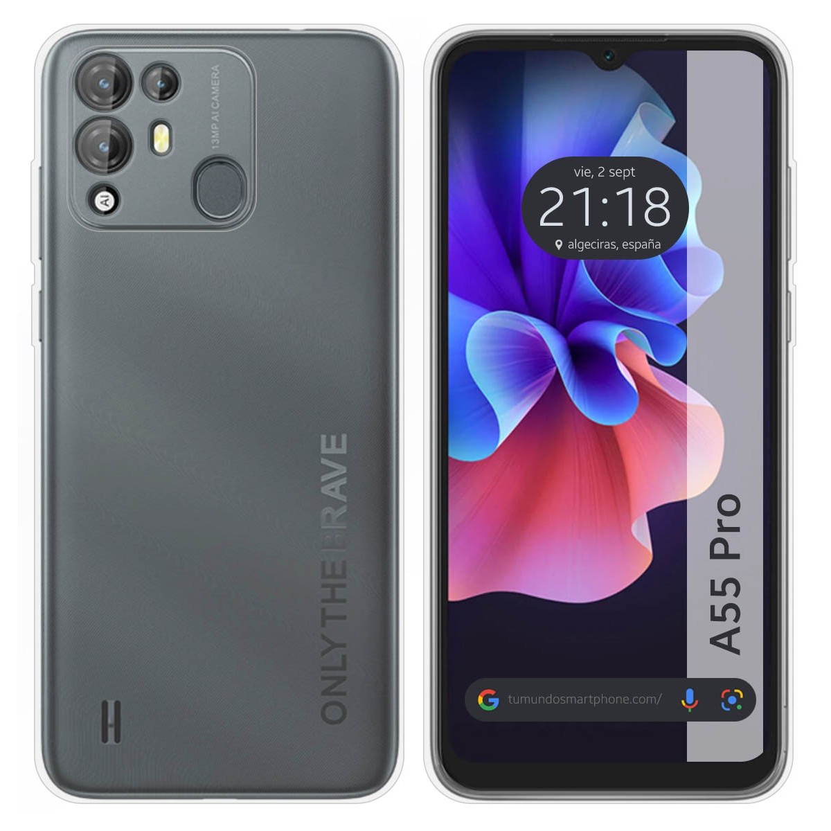 Funda Silicona Gel TPU Transparente para Blackview A55 Pro