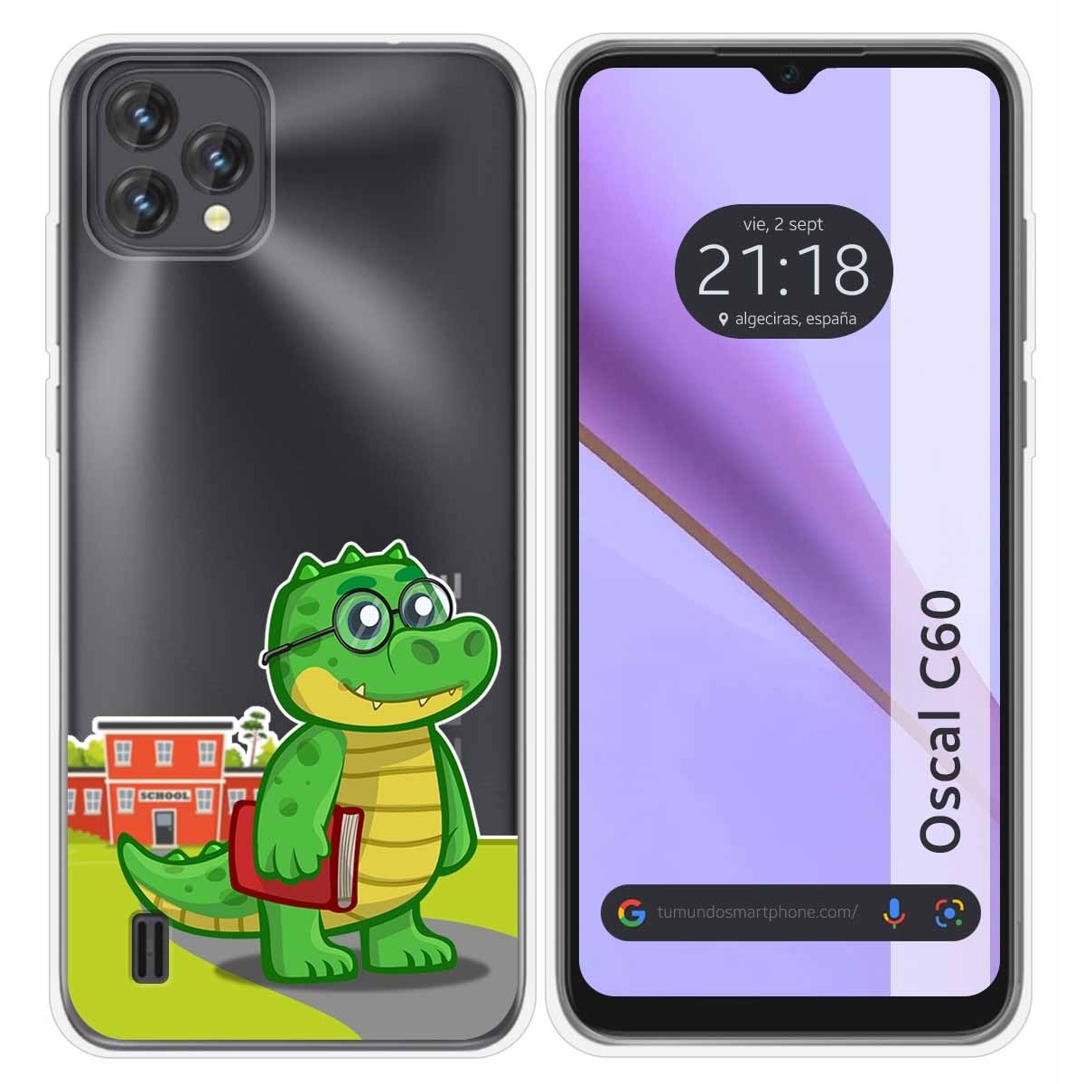 Funda Silicona Transparente para Blackview Oscal C60 diseño Coco Dibujos