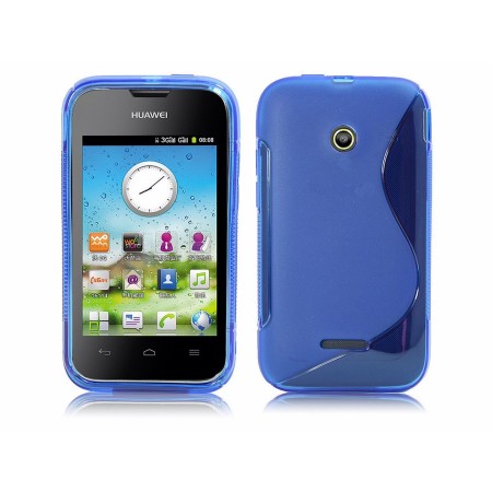 Funda Gel Tpu Huawei Ascend Y210 S Line Color Azul