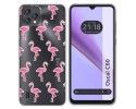 Funda Silicona Transparente para Blackview Oscal C60 diseño Flamenco Dibujos