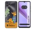 Funda Silicona Transparente para Blackview Oscal C60 diseño Jirafa Dibujos