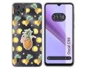 Funda Silicona Transparente para Blackview Oscal C60 diseño Piña Dibujos