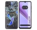 Funda Silicona Transparente para Blackview Oscal C60 diseño Plumas Dibujos
