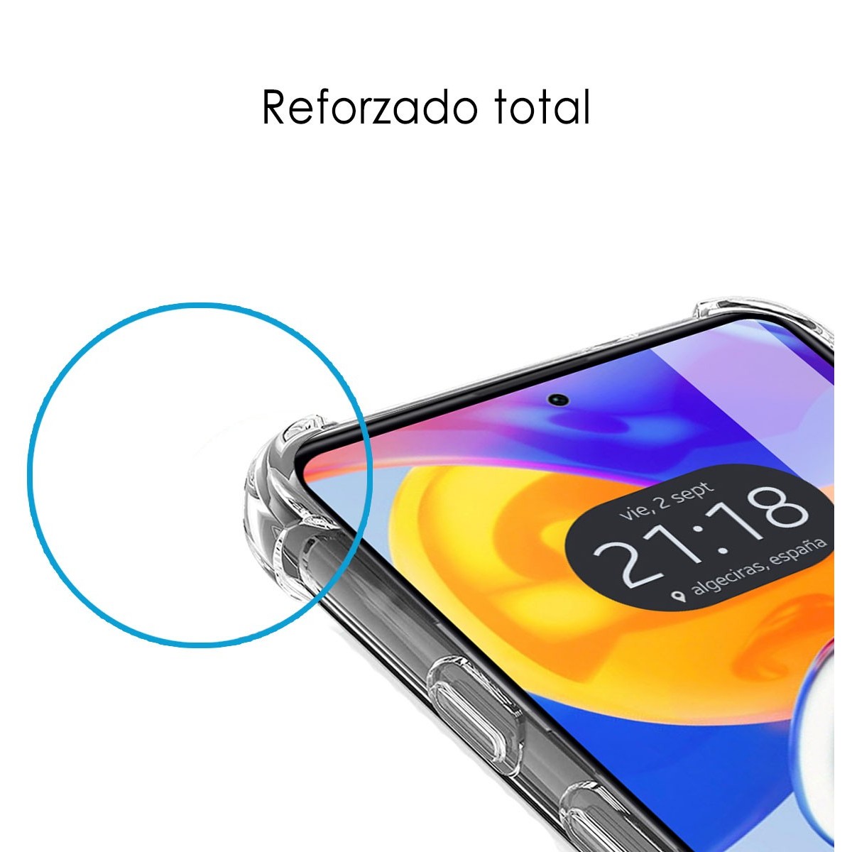 Funda Silicona Antigolpes Transparente compatible con Xiaomi Redmi Note 12 Pro 5G