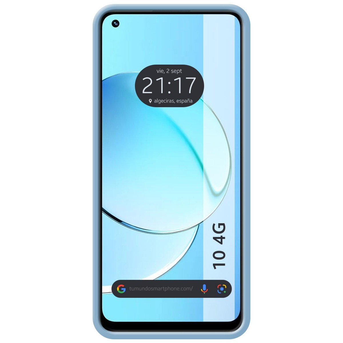 Funda Silicona Líquida Ultra Suave para Realme 10 4G color Azul