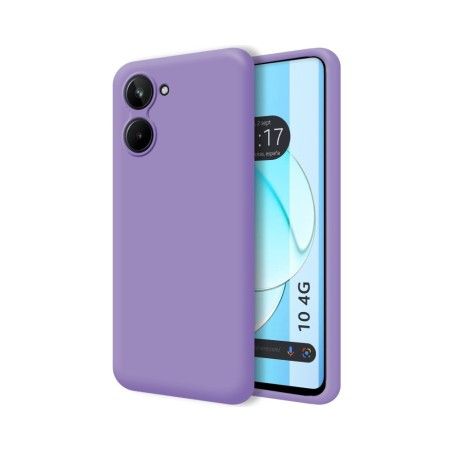 Funda Silicona Líquida Ultra Suave para Realme 10 4G color Morada