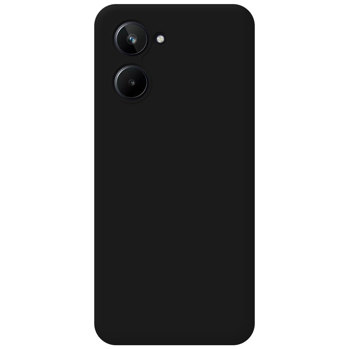 Funda Silicona Líquida Ultra Suave para Realme 10 4G color Negra