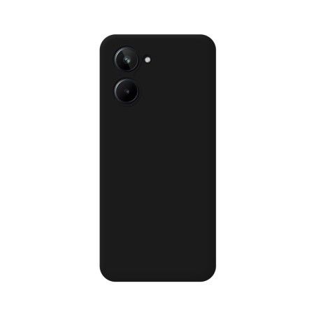 Funda Silicona Líquida Ultra Suave para Realme 10 4G color Negra