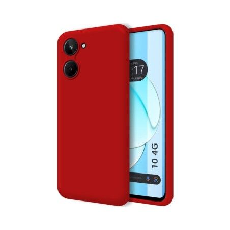 Funda Silicona Líquida Ultra Suave para Realme 10 4G color Roja