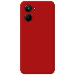 Funda Silicona Líquida Ultra Suave para Realme 10 4G color Roja 2