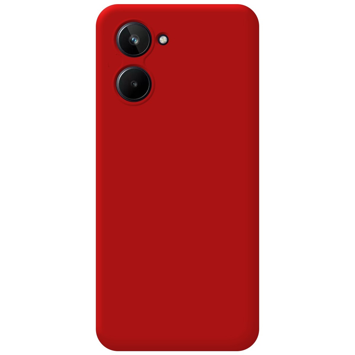 Funda Silicona Líquida Ultra Suave para Realme 10 4G color Roja