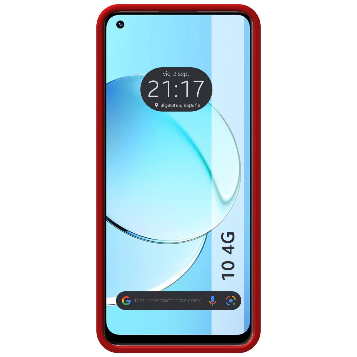 Funda Silicona Líquida Ultra Suave para Realme 10 4G color Roja