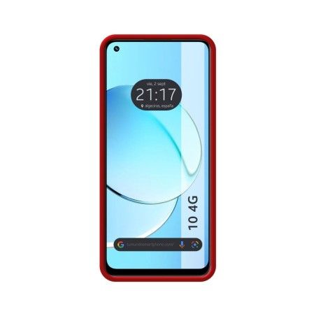Funda Silicona Líquida Ultra Suave para Realme 10 4G color Roja