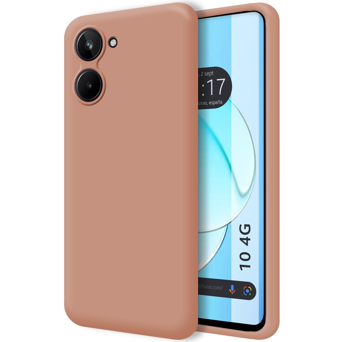 Funda Silicona Líquida Ultra Suave para Realme 10 4G color Rosa