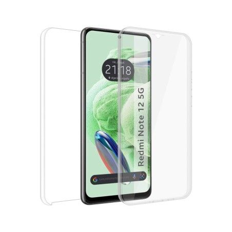 Funda Doble Transparente Pc + Tpu Full Body 360 compatible con Xiaomi Redmi Note 12 5G