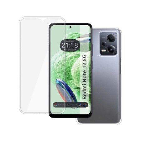 Funda Doble Transparente Pc + Tpu Full Body 360 compatible con Xiaomi Redmi Note 12 5G