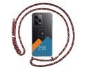 Personaliza tu Funda Colgante Transparente para Xiaomi Redmi Note 12 Pro+ Plus 5G con Cordon Rosa / Dorado Personalizada