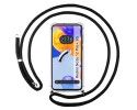 Funda Colgante Transparente compatible con Xiaomi Redmi Note 12 Pro+ Plus 5G con Cordon Negro