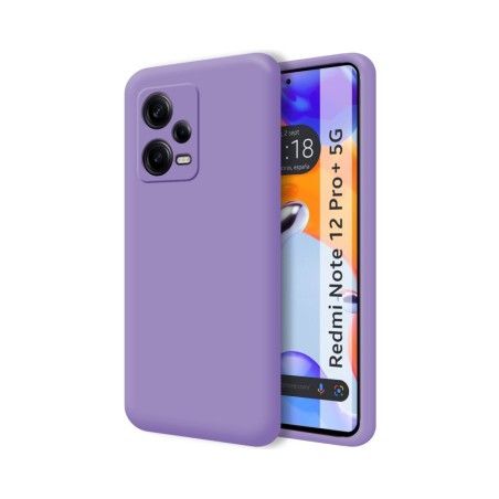 Funda Silicona Líquida Ultra Suave compatible con Xiaomi Redmi Note 12 Pro+ Plus 5G color Morada
