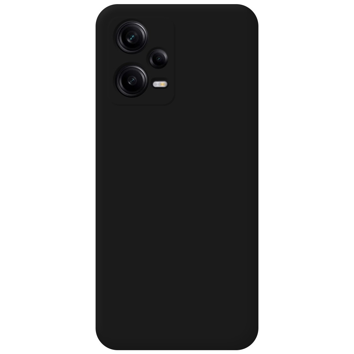 Funda Silicona Líquida Ultra Suave compatible con Xiaomi Redmi Note 12 Pro+ Plus 5G color Negra